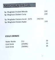 Mughal Shahi menu 1