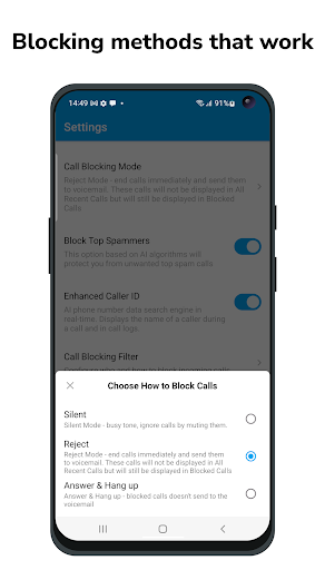 Screenshot Stop Spam Call Blocker