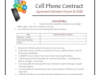 √99以上 parent child contract for phone 111018-Parent child contract for phone