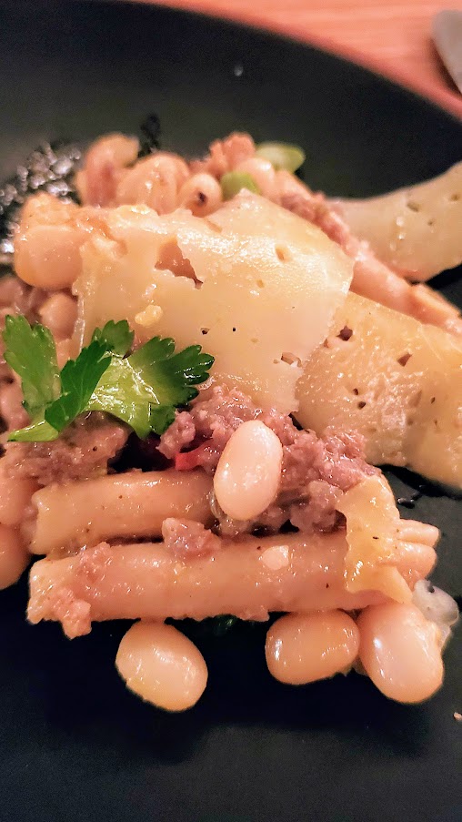 Portland Pop-up: Serenade with Spaghetti Western with food by Piccone's Corner, hearty housemade sourdough fusilli with Wallow & Root sausage and bean ragu