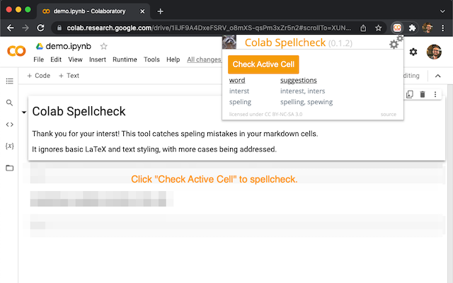 Colab Spellcheck Preview image 4