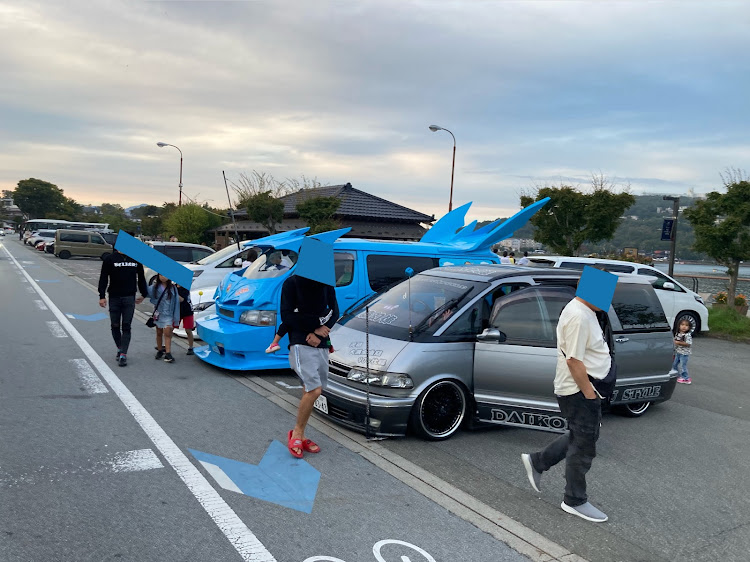 エスティマの車バカド派手野郎ファミリー・ROWFESオールジャンルイベント🏆・ぶっちぎりツーリング⭐️❗️・山梨県山中湖周辺ぶっちぎりツーリング👍😊⭐️❗️に関するカスタム事例の投稿画像12枚目