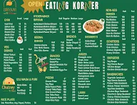 Eating Korner menu 1