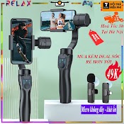 Combo Microgymbal Chống Rung F8 3Axis - 3 Trục Chống Rung - Phóng To Thu Nhỏ Dễ Dàng, Gimbal Quay Phim Điện Thoại