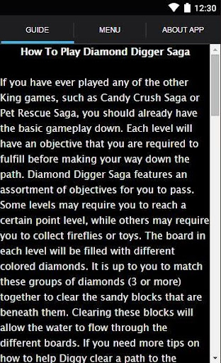 Tips and Guide Diamond Dig