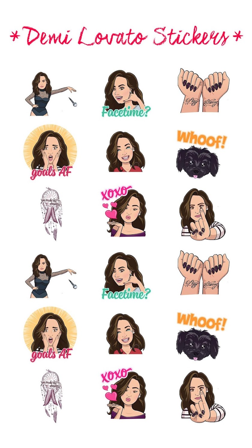 Demi Lovato Stickers Screen 1