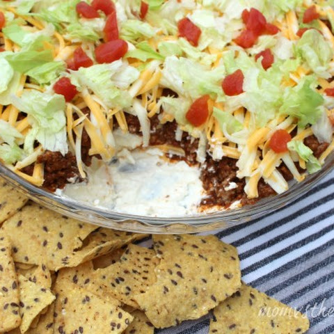 cold taco dip with ground beef