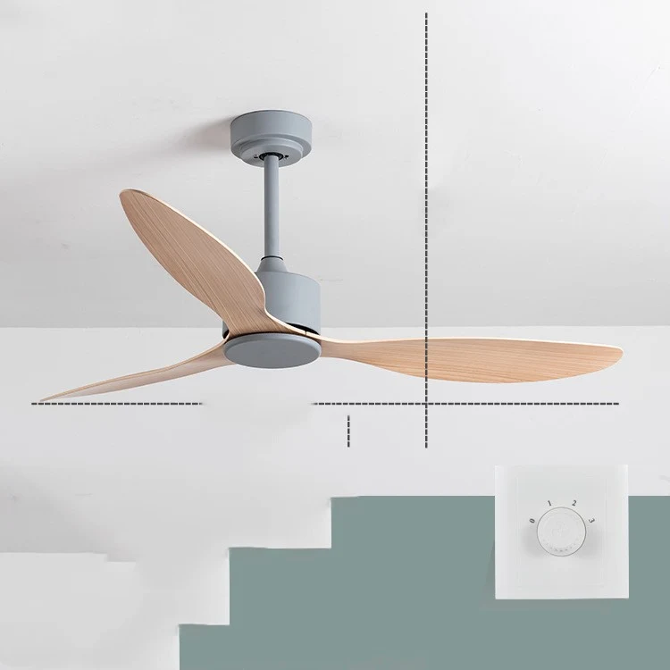 Nouveaux ventilateurs de plafond scandinaves industriels sans lumières. Rafraîchissez votre intérieur avec un design nordique moderne.