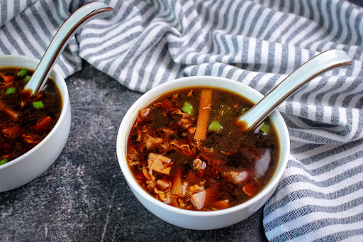 Bowls of Hot and Sour Soup.