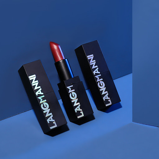 Title 1, Two-tone Lip Glaze Small Silver Bar Double-head...