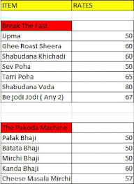 Jagtap Missal menu 1