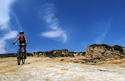 Mountain biking in Clarens. 