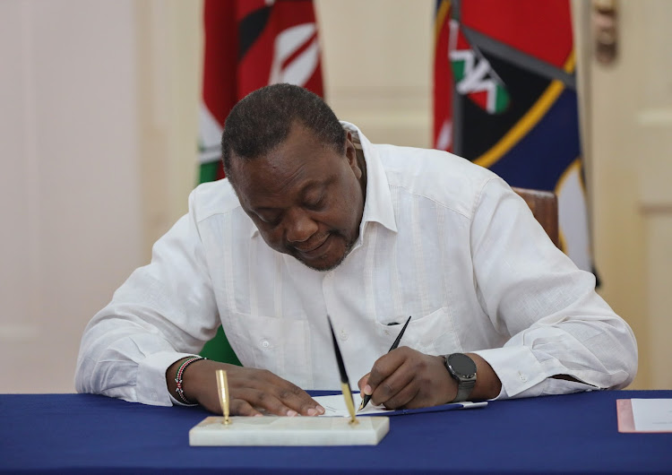 President Uhuru Kenyattasigned into law 110 bills including the Mental Health Bill on Tuesday, June 21.