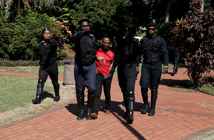 Four students were arrested after unrest at DUT on Thursday.