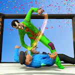 Cover Image of Tải xuống Clown Fighting vs Police Ring Fighting Games  APK
