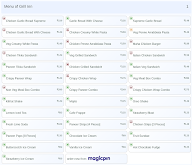 Grill Inn menu 1