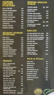 Breeze Restaurant menu 3