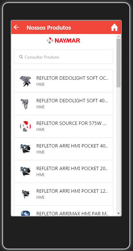 Naymar Mobile Screen 2