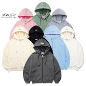 Áo Khoác Hoodie Trơn Dây Khóa Kéo Túi Trong Chống Nắng Form Unisex Nam Nữ Trắng Kem Đen Vải Da Cá Chân Cua Cao Cấp Mvr