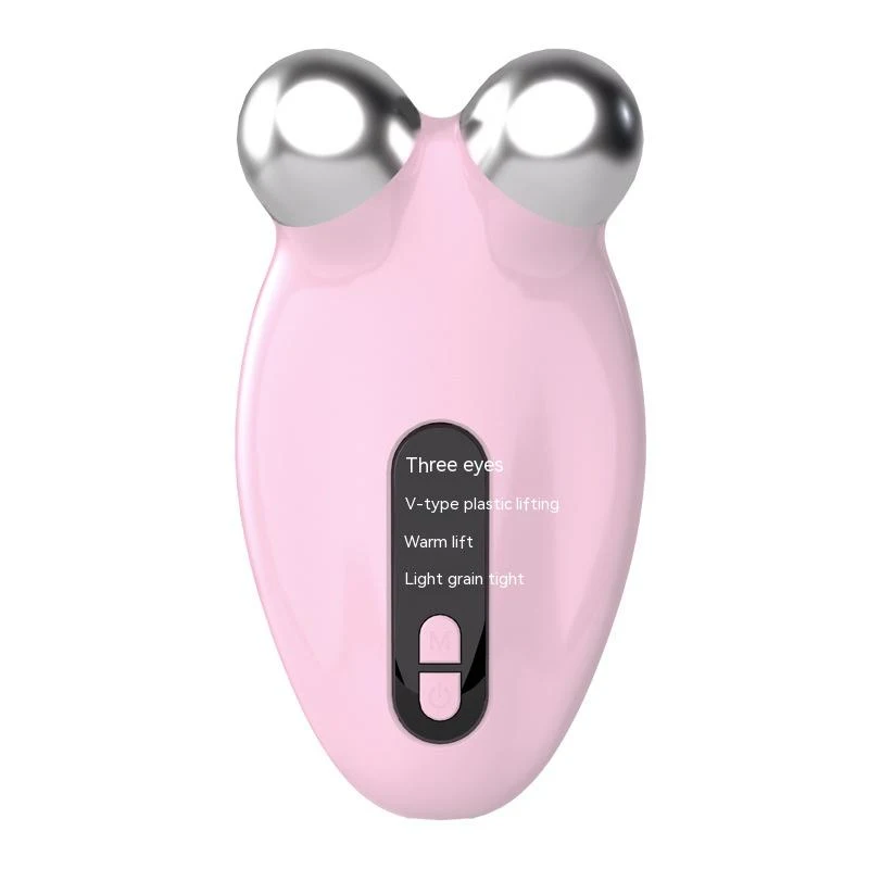 Rodillo 3D EMS Microcorriente Vibración Facial Levanta Elimina Líneas Finas Reduce Grasa Facial Dispositivo de Rejuvenecimiento