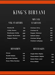 King's Biryani menu 1