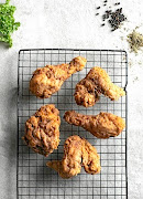 Crispy deep-fried buttermilk chicken.