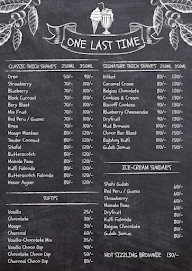 One Last Time menu 8
