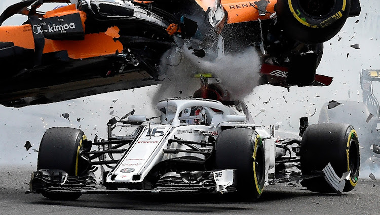 The halo saved Charles Leclerc from injury when Fernando Alonso's McLaren flipped over his Sauber.