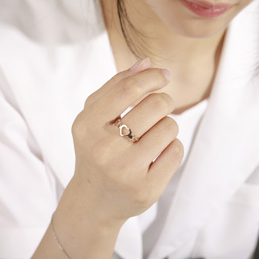 Title 2, Simple Stainless Steel Couple Love Ring, a last...