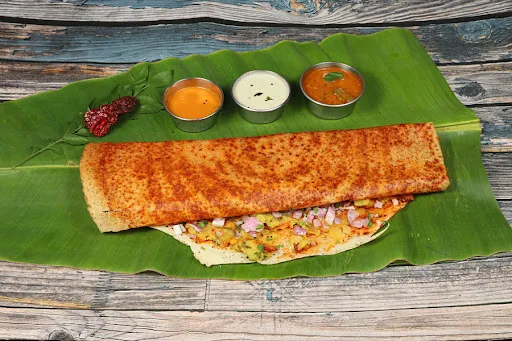 Butter Schezwan Masala Onion Dosa