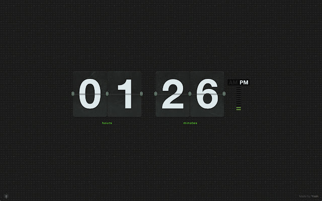 Flip Clock chrome extension