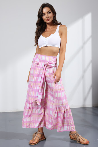 Title 3, Printed Womens Loose Beach Wide Leg Pant Bindi...
