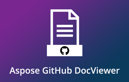 Aspose GitHub DocViewer small promo image