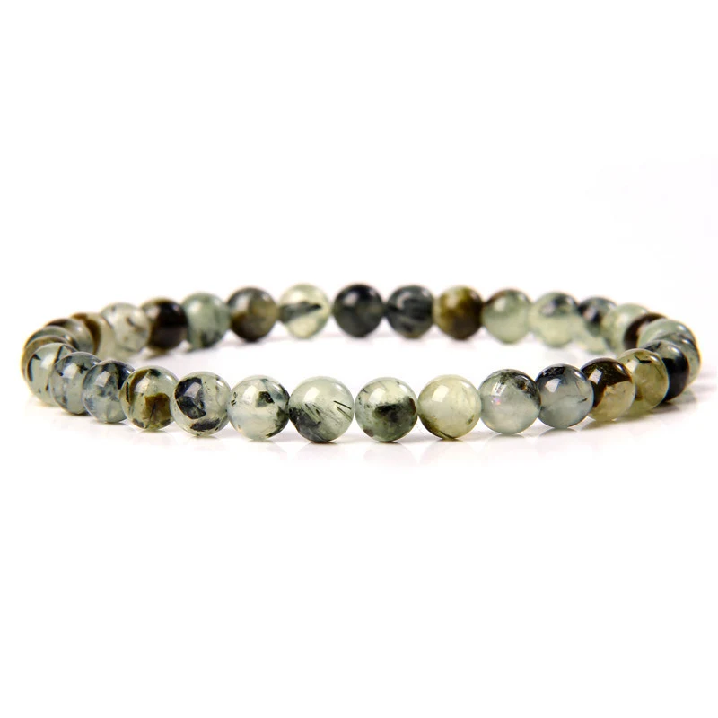 Pulseira Esportiva 6mm Pedra Natural Feita à Mão Pulseira de Energia para Esportes e Atividades físicas, design confortável e duradouro.