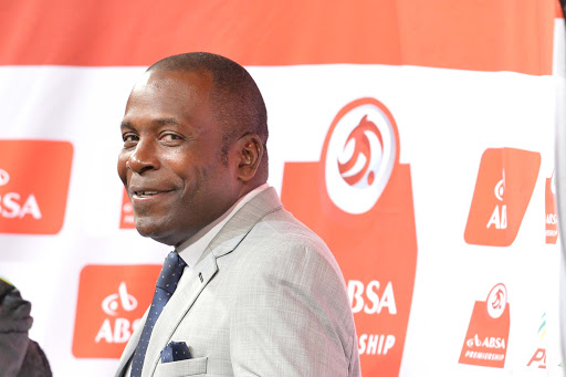 Ajax Cape Town head coach Stanley Menzo reacts during the Absa Premiership match against Mamelodi Sundowns at Loftus Versfeld Stadium on April 25, 2017 in Pretoria, South Africa.