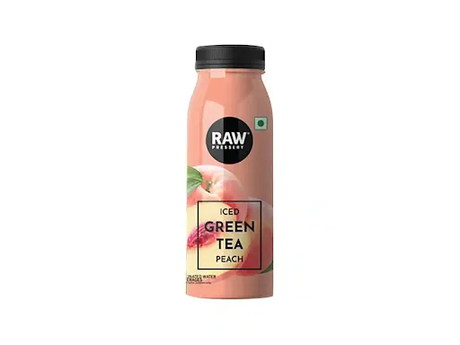 Raw Peach Iced Green Tea