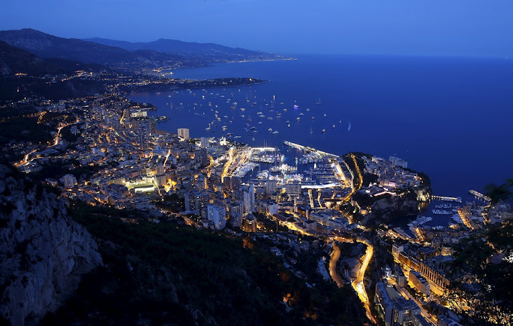 Monaco at night. Picture: REUTERS