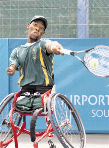 FOCUSED: Wheelchair tennis star Lucas Sithole