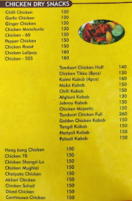 Bombay Restaurant menu 3