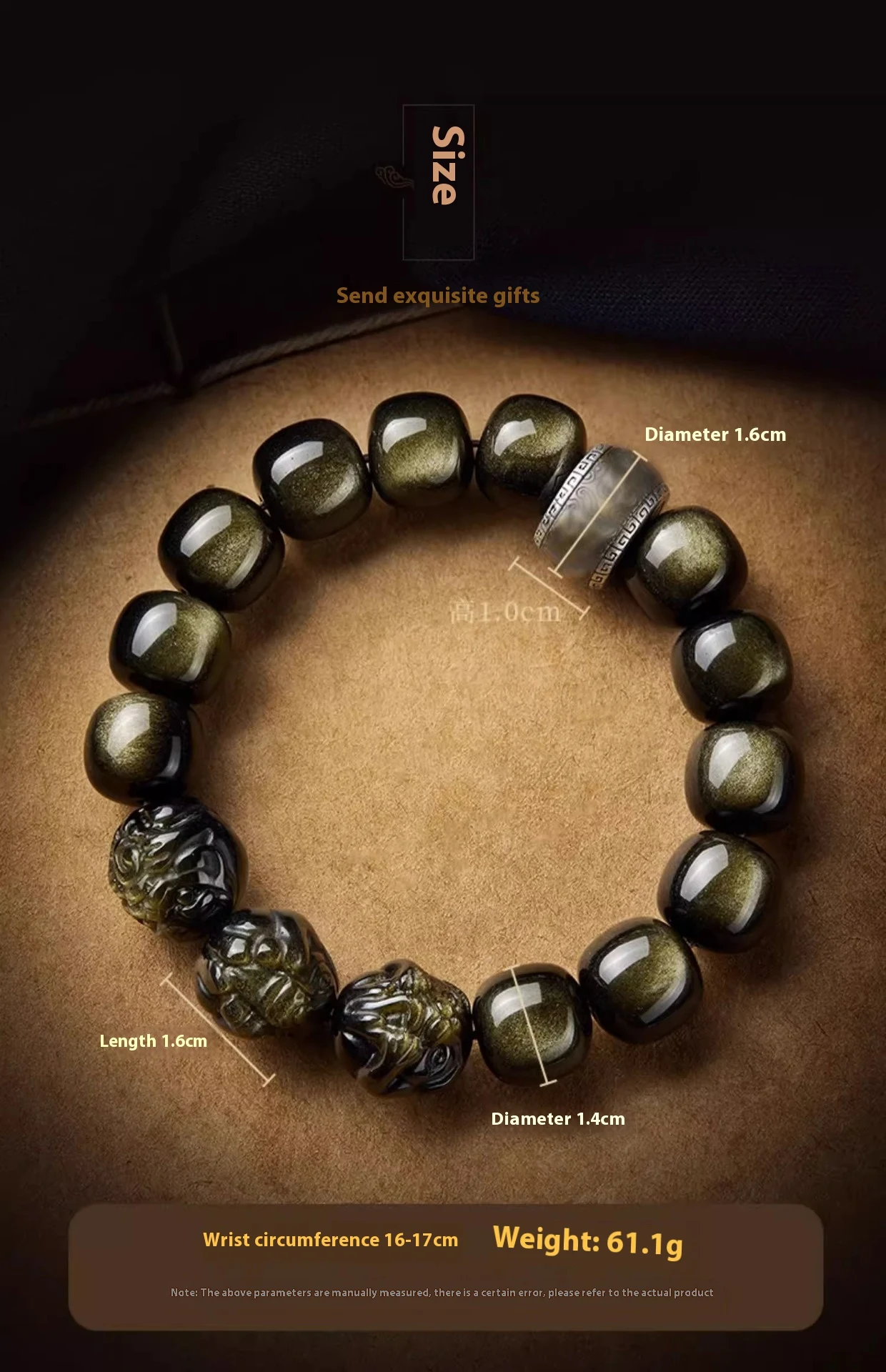 Title 10, Bracelet de perles porte-bonheur des Cinq Dieux...
