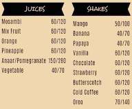 Shana Juice Corner menu 1