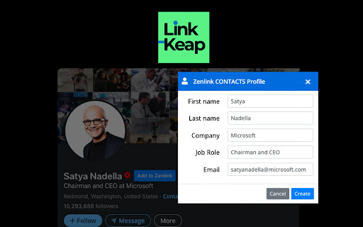 LinkKeap: integrate LinkedIn with Keap.com