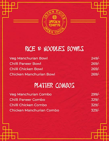 Jacky Ching menu 