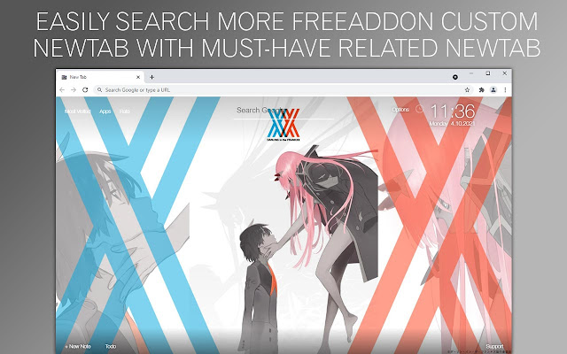 Darling In The Franxx HD Custom New Tab