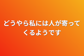 どうやら私には人が寄ってくるようです