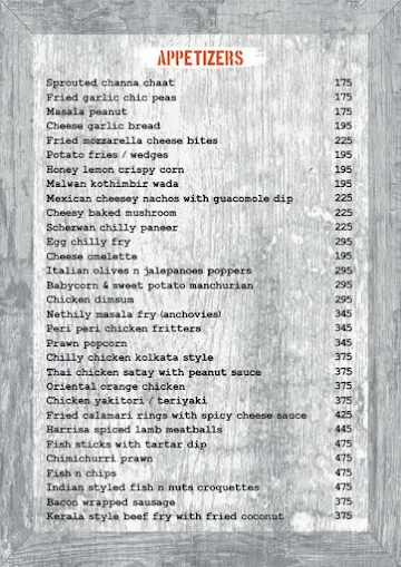 Mug Shots menu 