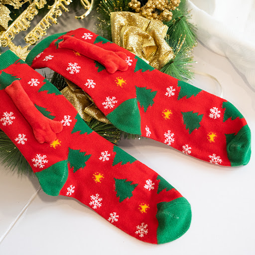 Title 4, Fashionable Simple Magnetic Christmas Socks for...