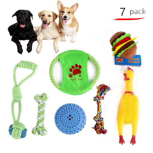 Title 24, Pet Dog Cotton Rope Bite Resistant Plush Teeth ...