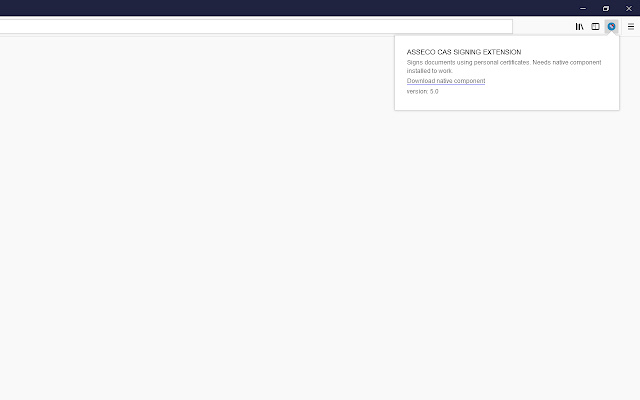 Asseco Signing Tool chrome extension