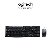 [Mã Elbau5 Giảm 5% Đơn 500K] Bộ Bàn Phím Và Chuột Có Dây Logitech Mk200